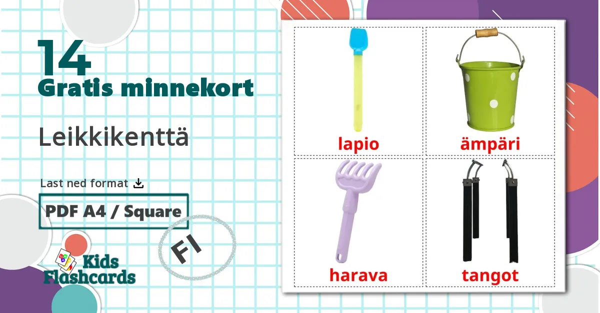 14 Leikkikenttä bildekort