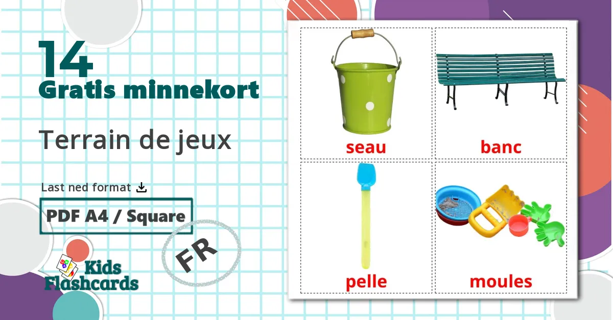 14 Terrain de jeux bildekort