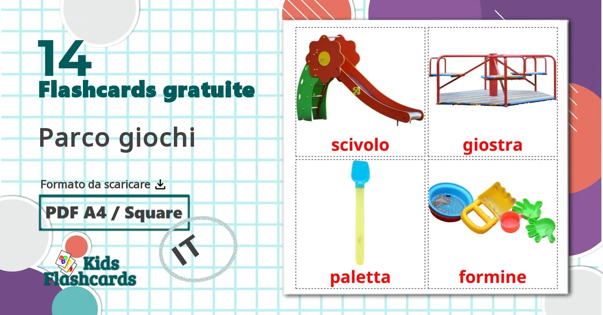 14 flashcards di Parco giochi