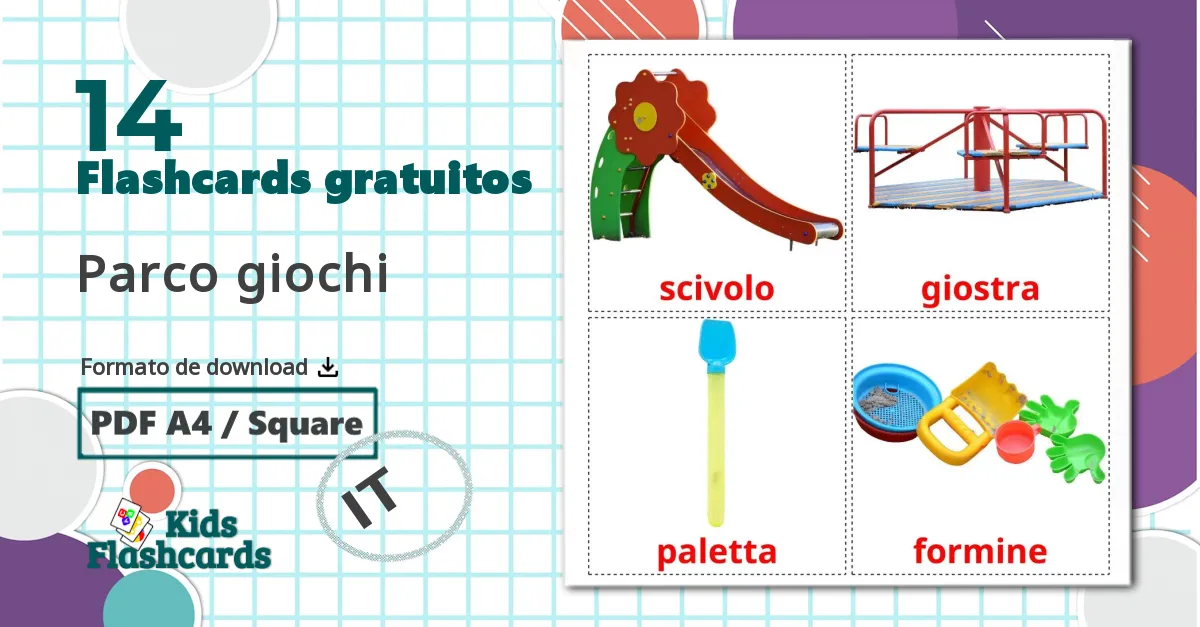 14 Flashcards de Parco giochi