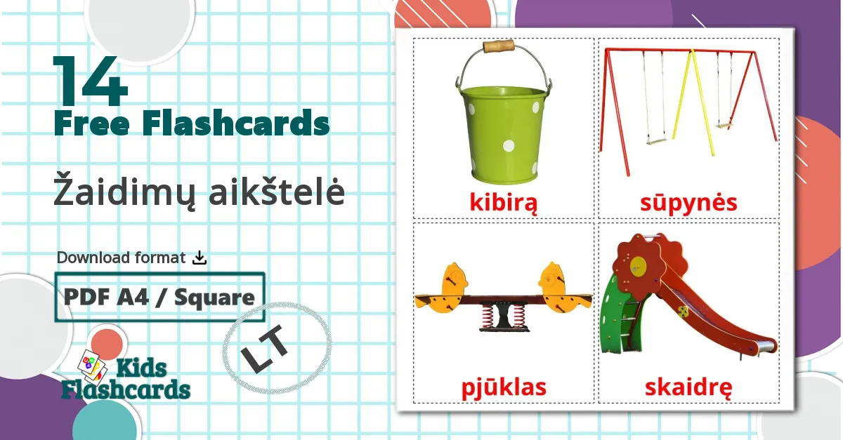 14 Žaidimų aikštelė flashcards