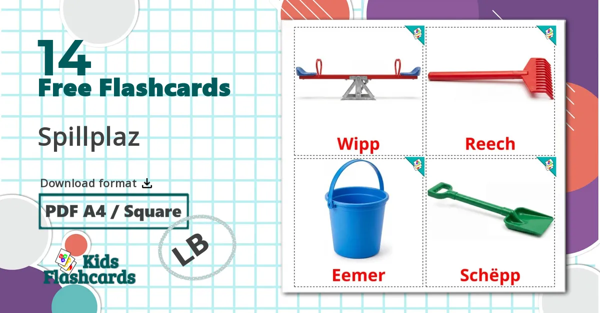 14 Playground flashcards