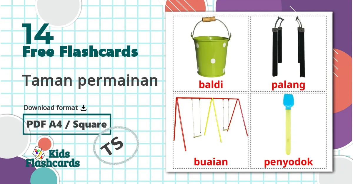 14 Taman permainan flashcards