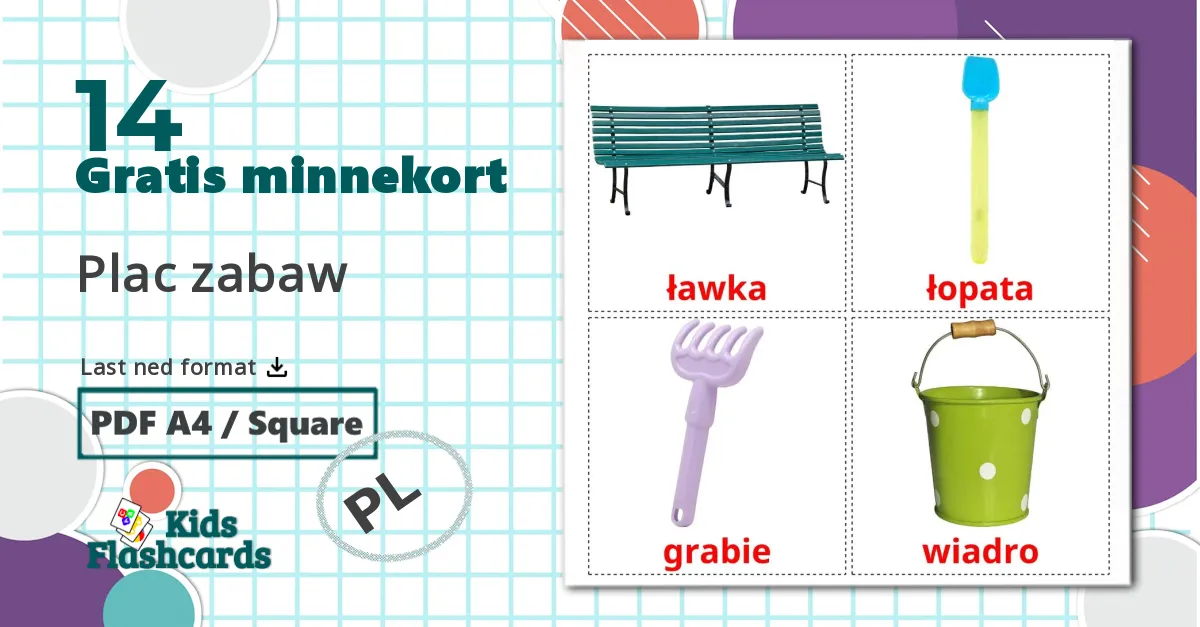 14 Plac zabaw  bildekort