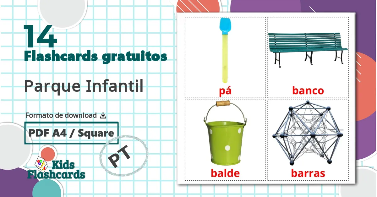 14 Flashcards de Parque Infantil