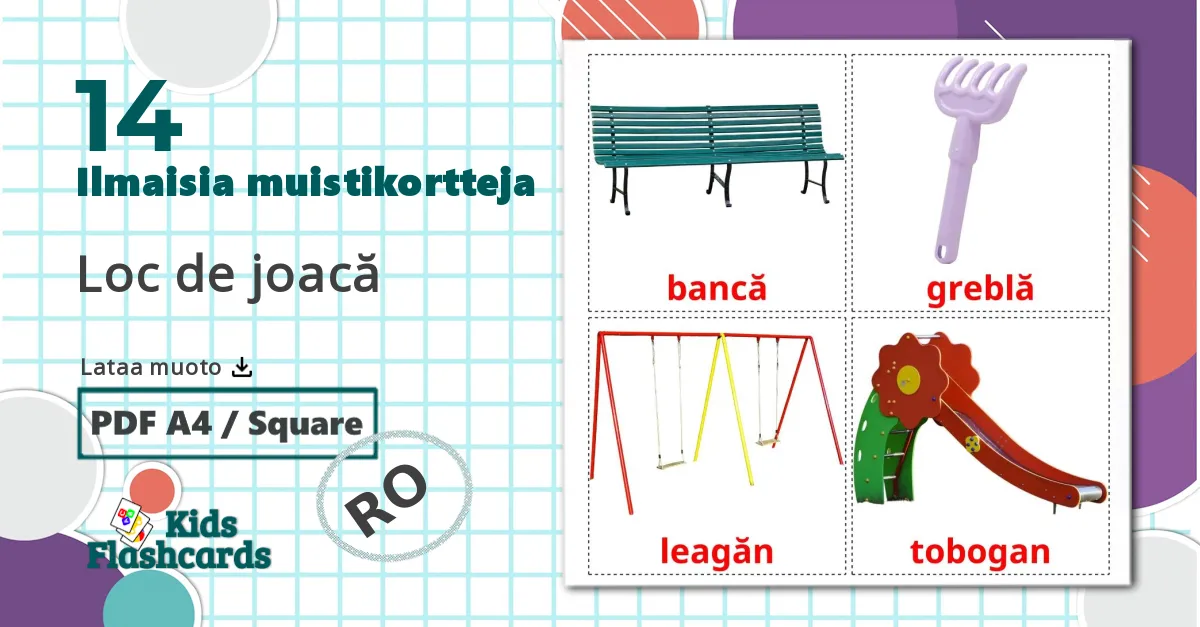 14 Loc de joacă  lasten kuvakortit