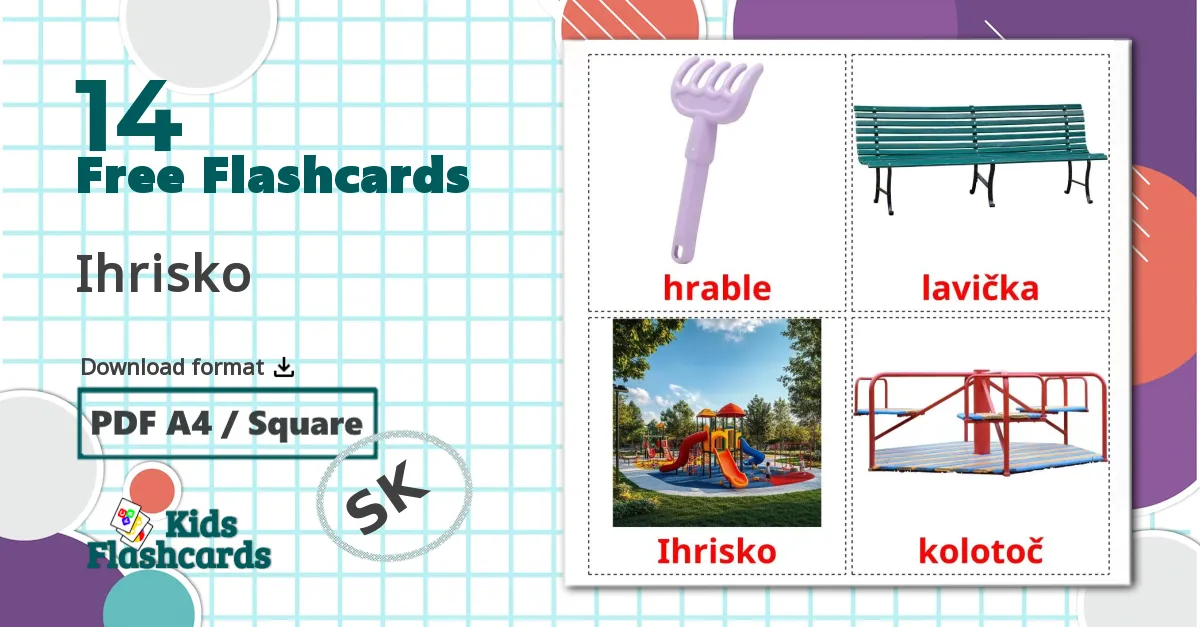 14 Playground flashcards