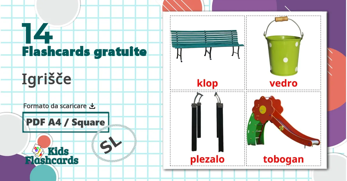 14 flashcards di Parco giochi