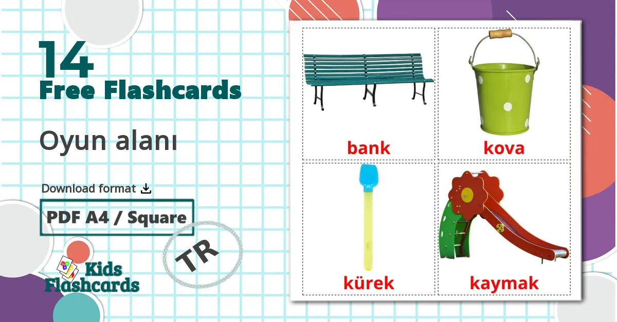 14 Oyun alanı flashcards