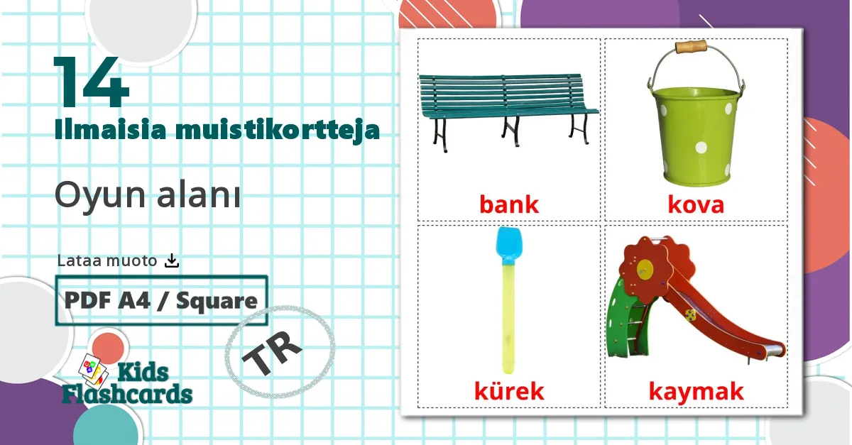 14 Oyun alanı lasten kuvakortit
