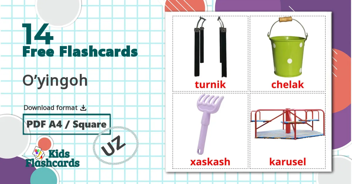 14 Playground flashcards