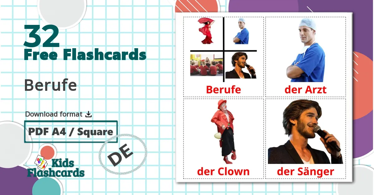 32 Berufe flashcards