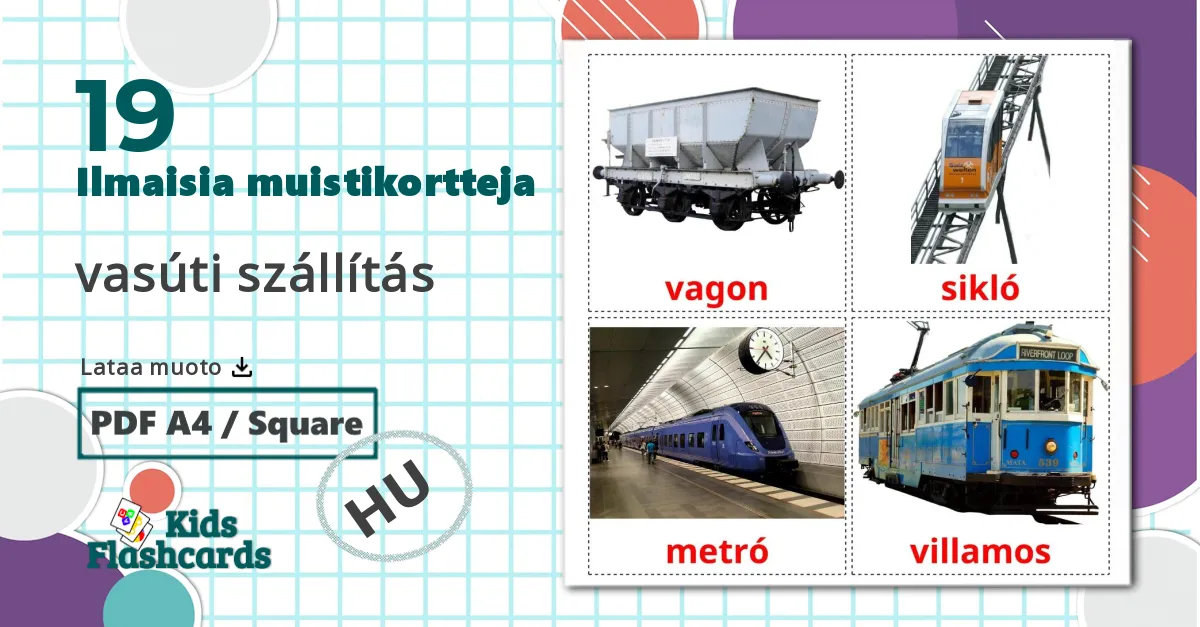 19 vasúti szállítás lasten kuvakortit