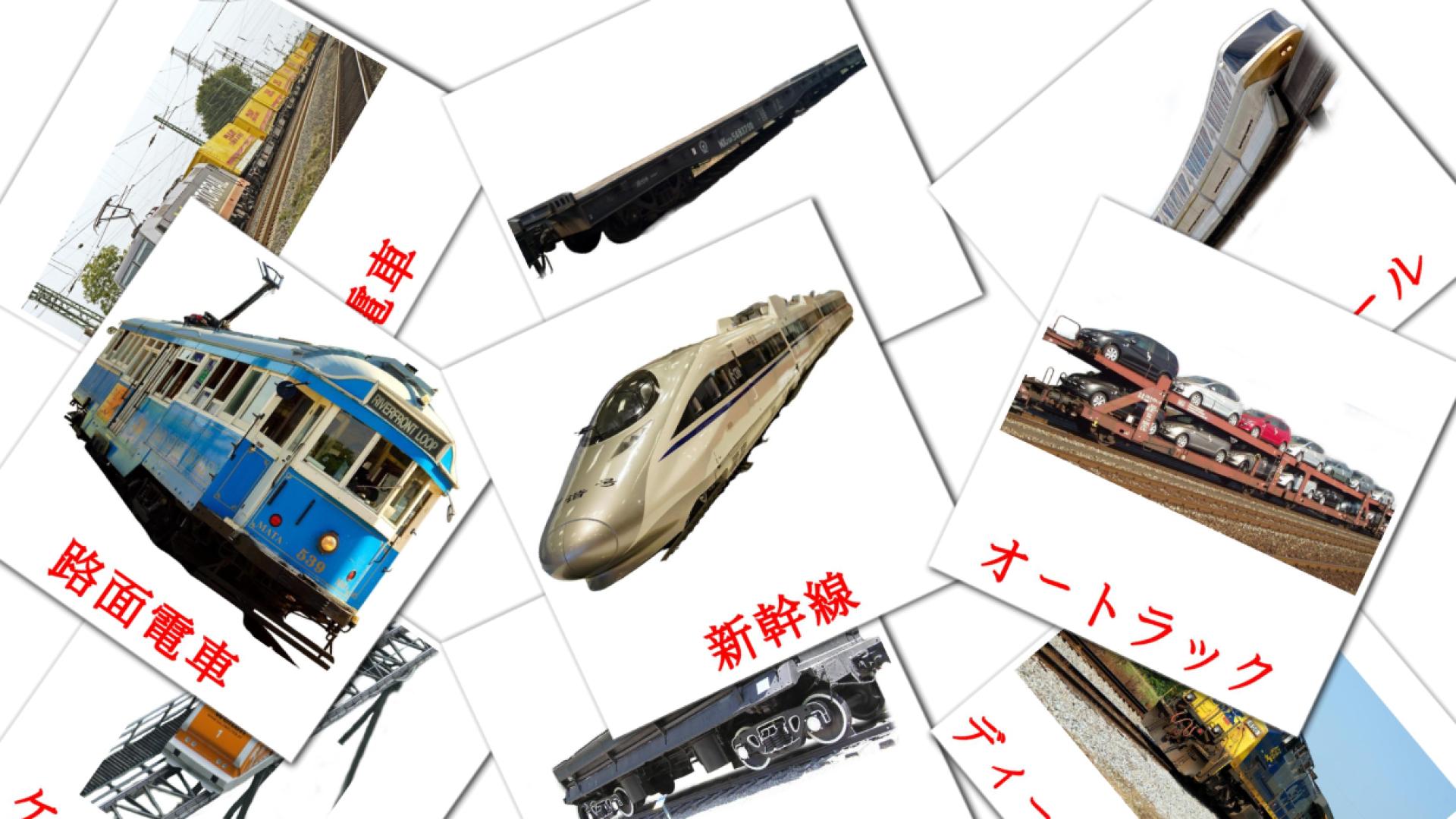 tarjetas didacticas de 鉄道