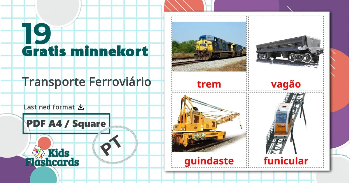 19 Transporte Ferroviário bildekort