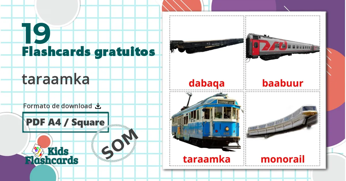 19 Flashcards de Transporte Ferroviário