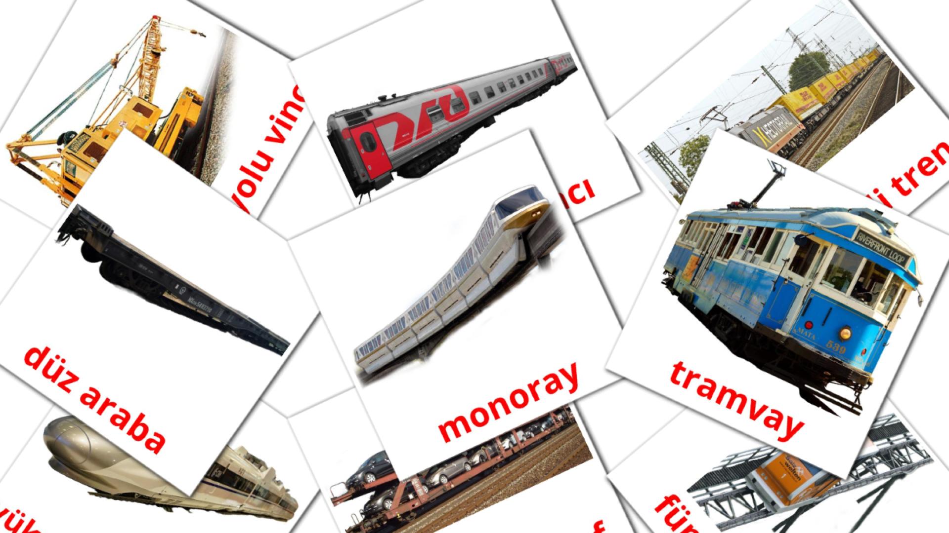 flashcards demiryolu taşımacılığı