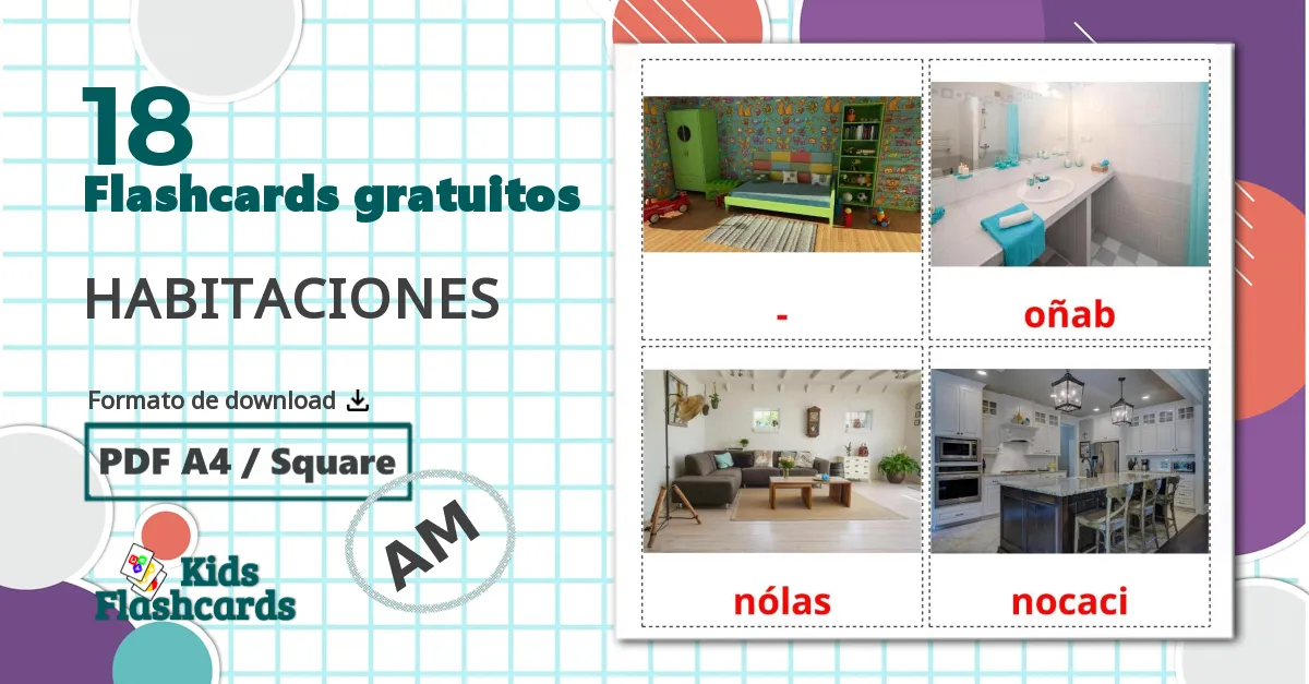 18 Flashcards de Quartos