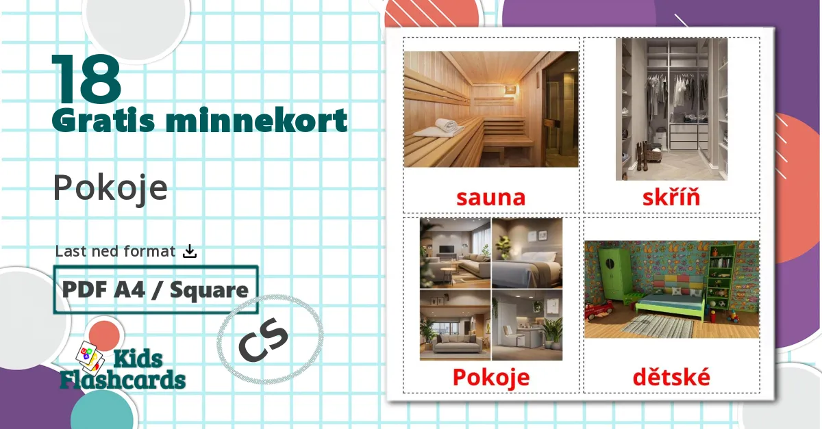 18 Pokoje bildekort