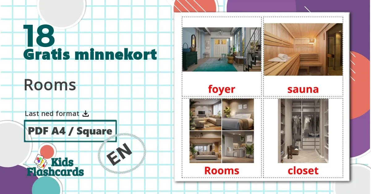 18 Rom bildekort