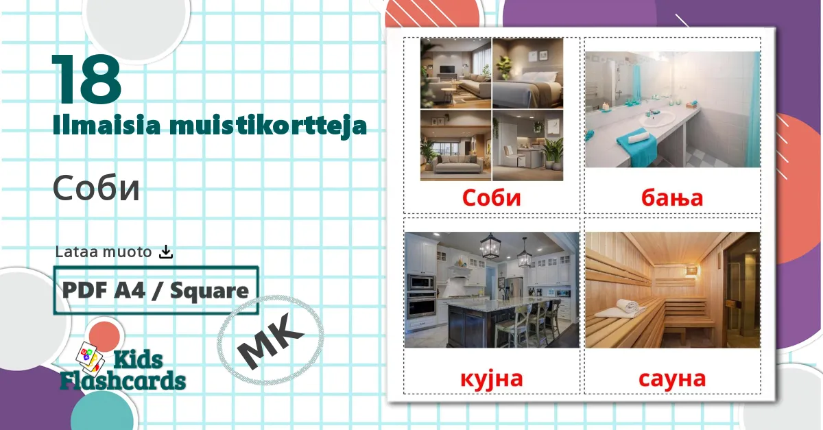 18 Соби lasten kuvakortit