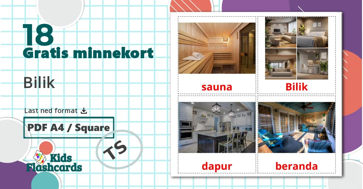 18 Bilik  bildekort