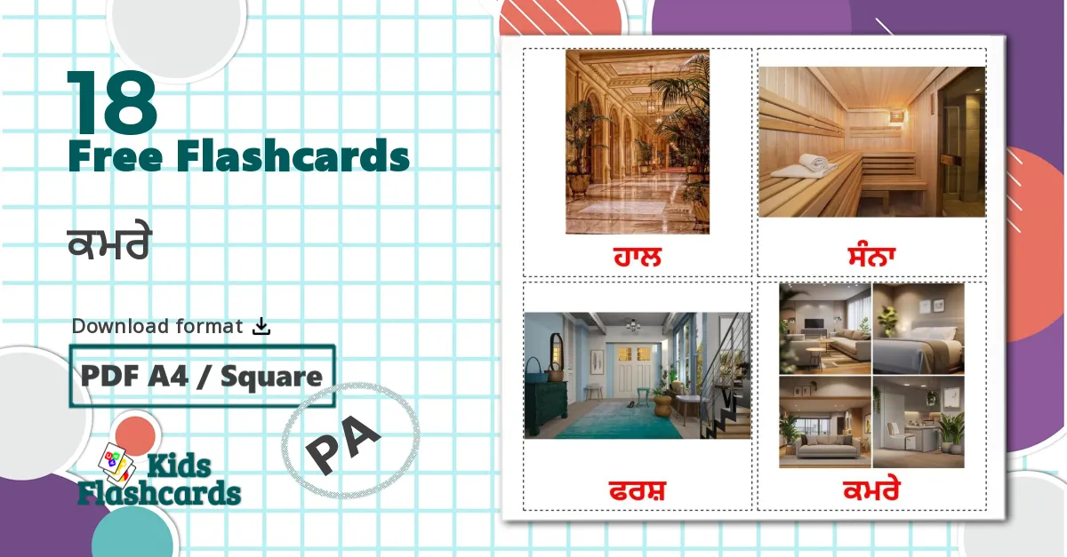18 ਕਮਰੇ flashcards