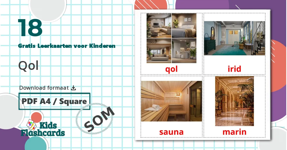 18 Qol Leerkaarten voor kinderen