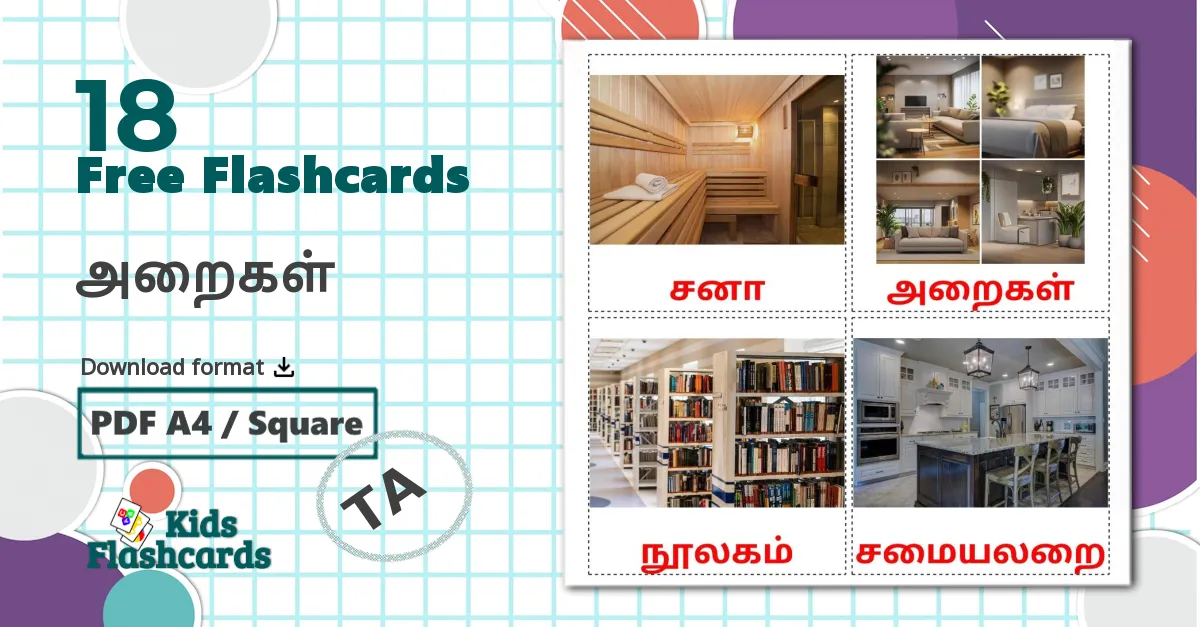 18 அறைகள் flashcards