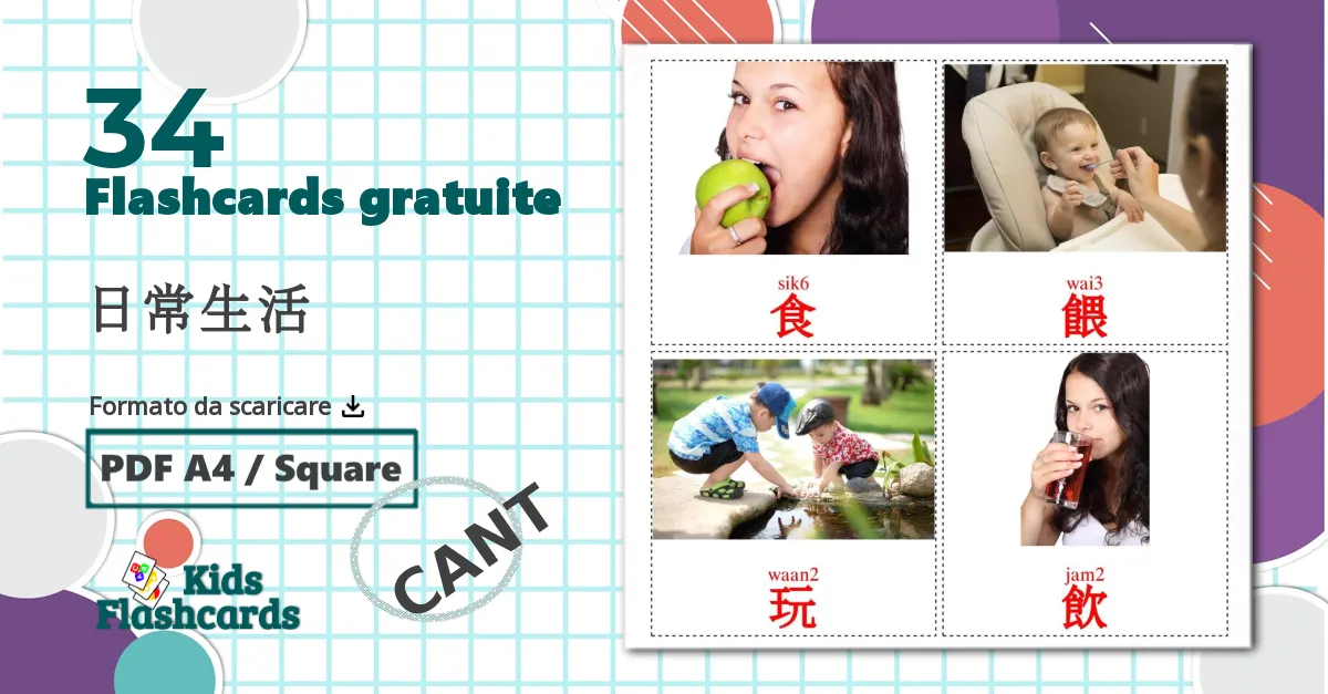 34 flashcards di Verbi di routine