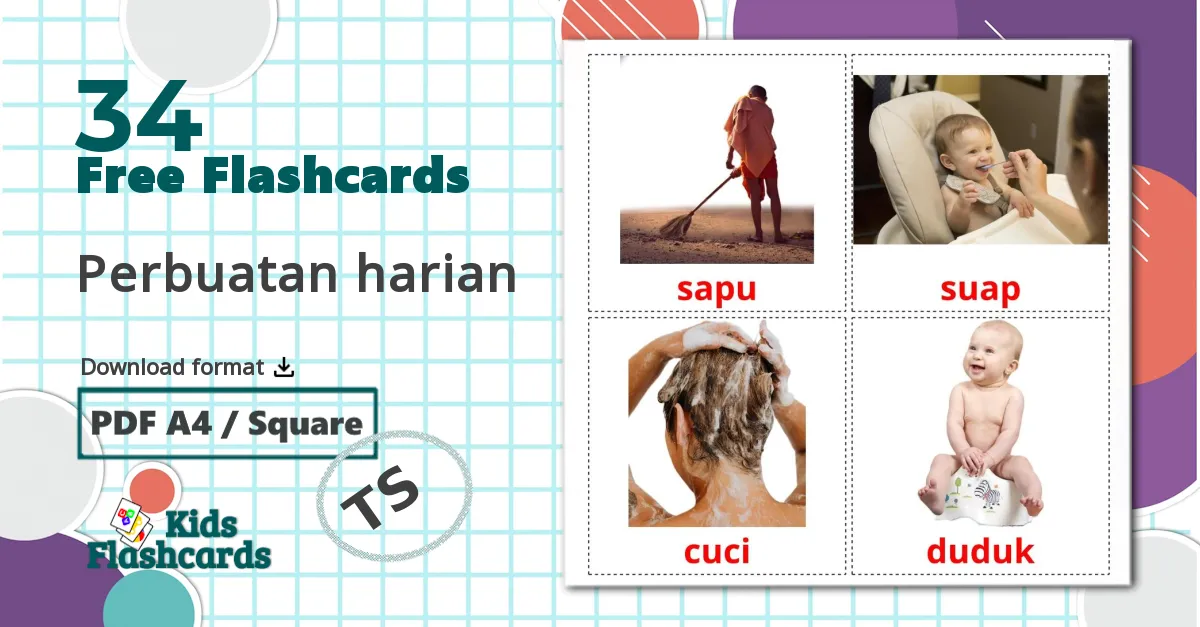 34 Perbuatan harian flashcards