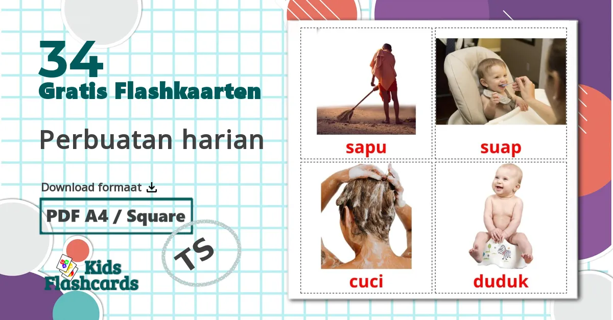 34 Perbuatan harian flashcards