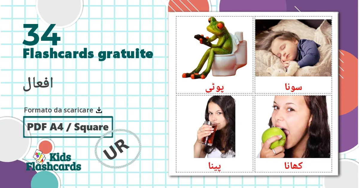 34 flashcards di Verbi di routine