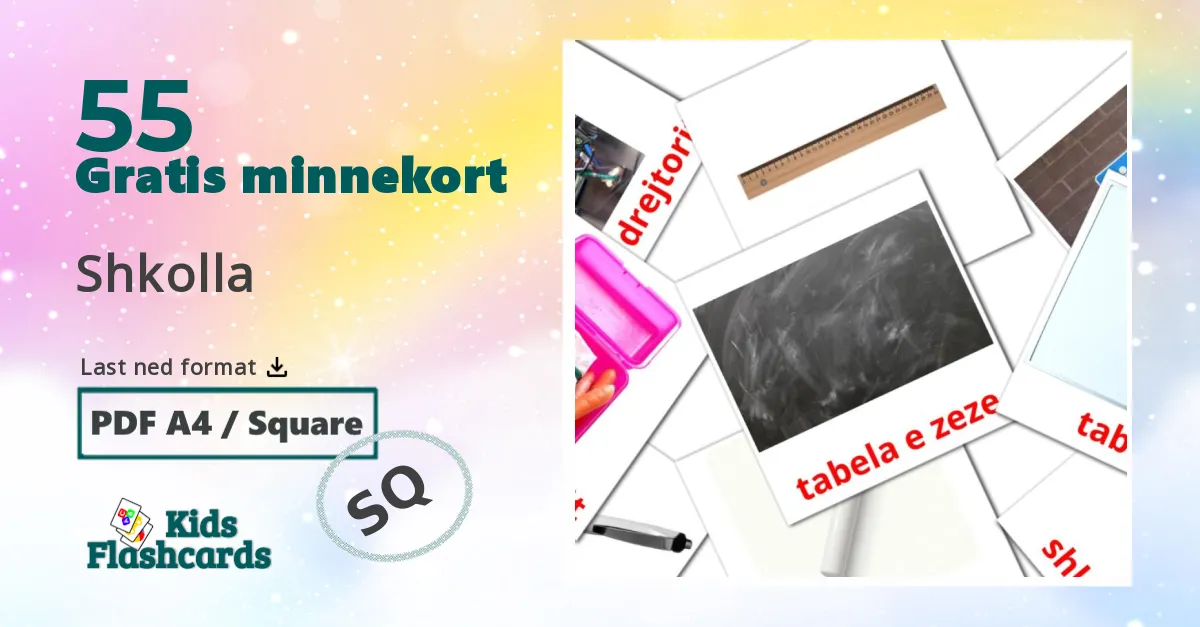 Skole bildekort