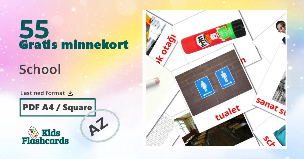 Skole bildekort