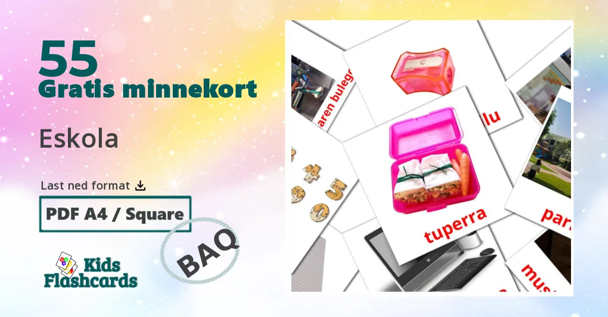 55 Eskola bildekort