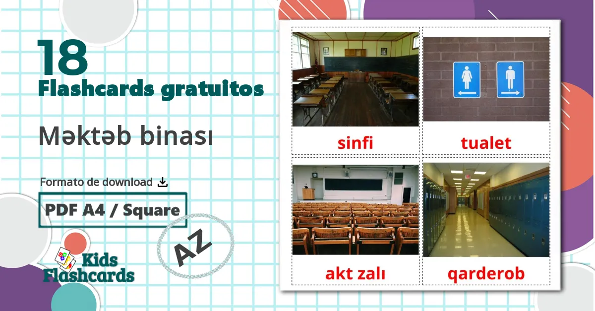 18 Flashcards de Edifício escolar