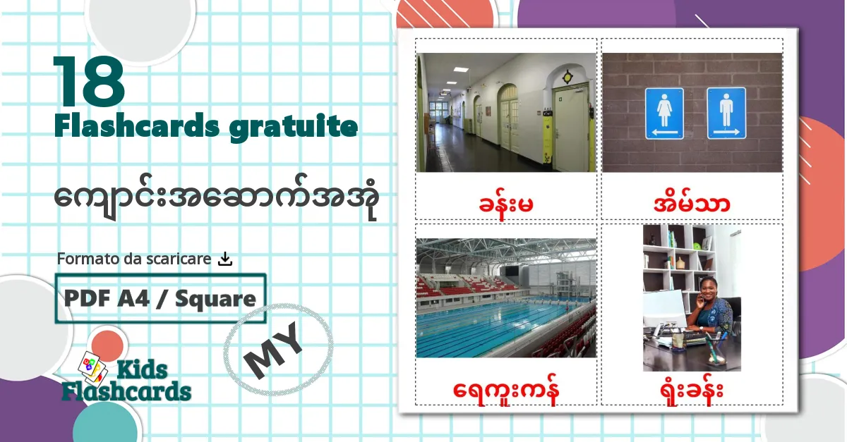 18 flashcards di Edificio scolastico