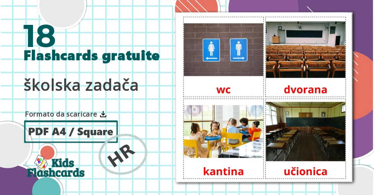 18 flashcards di Edificio scolastico