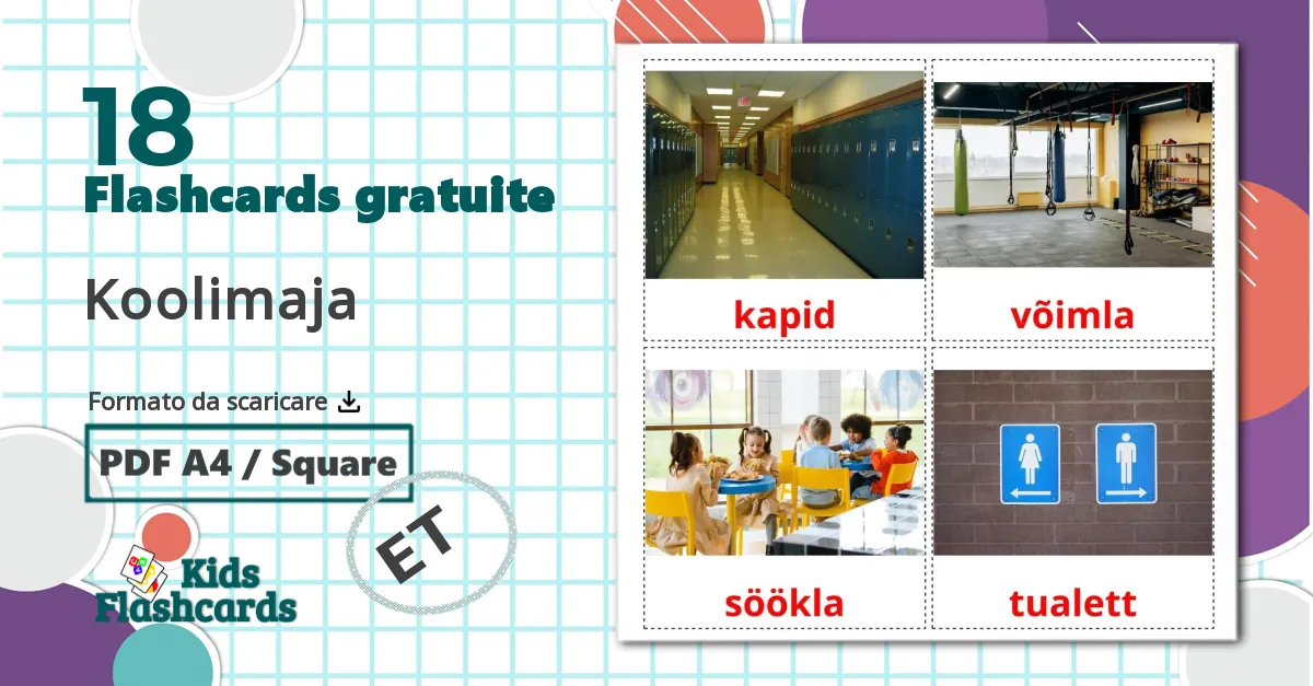 18 flashcards di Koolimaja