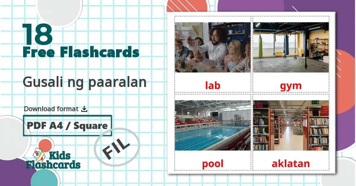 18 Gusali ng paaralan flashcards