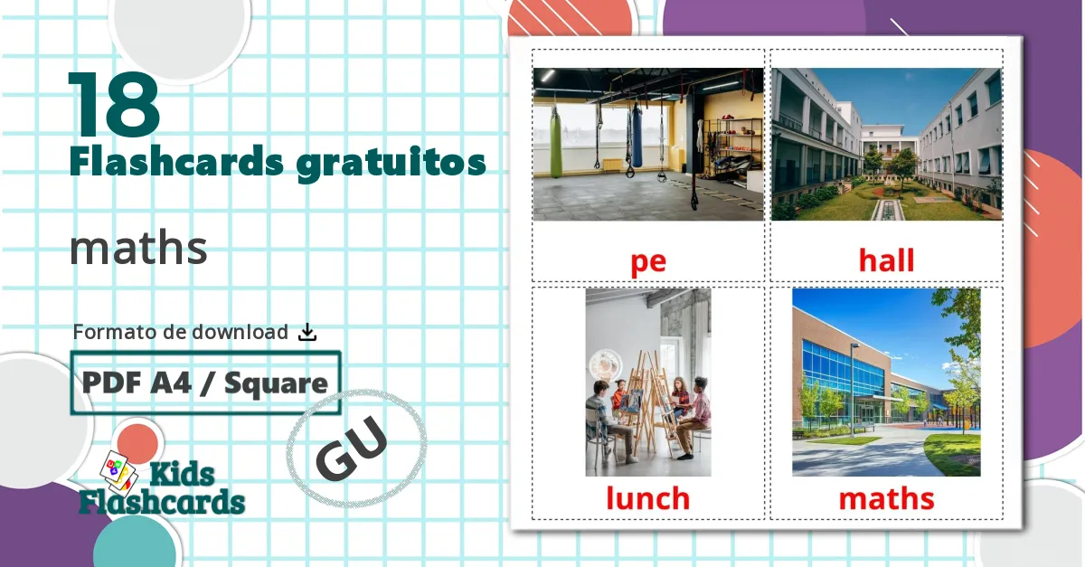 18 Flashcards de Formas 3D