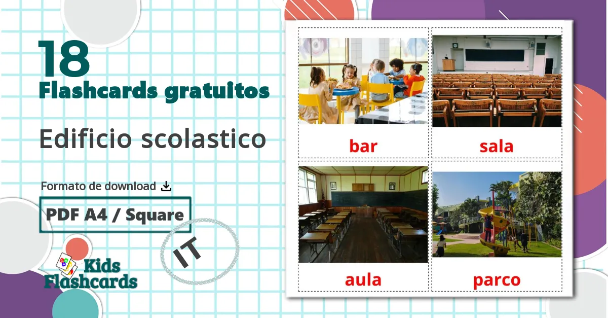 18 Flashcards de Edificio scolastico