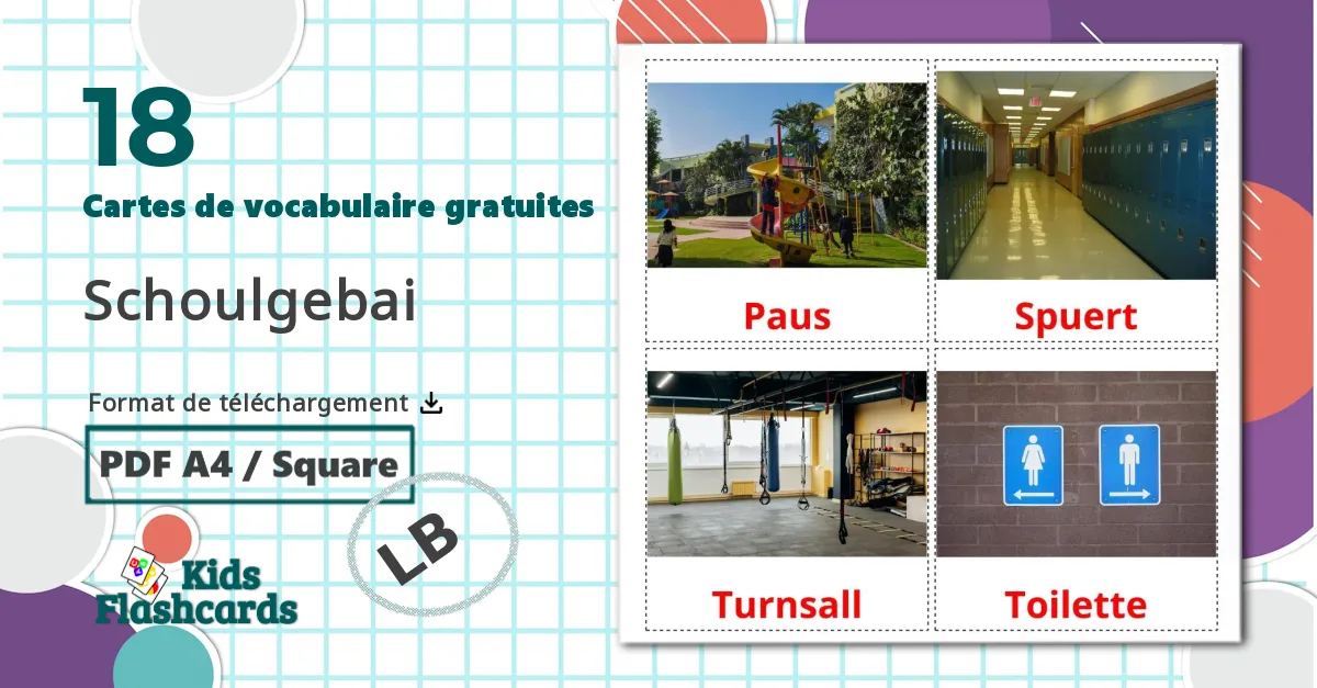 18 Imagiers Bâtiment scolaire