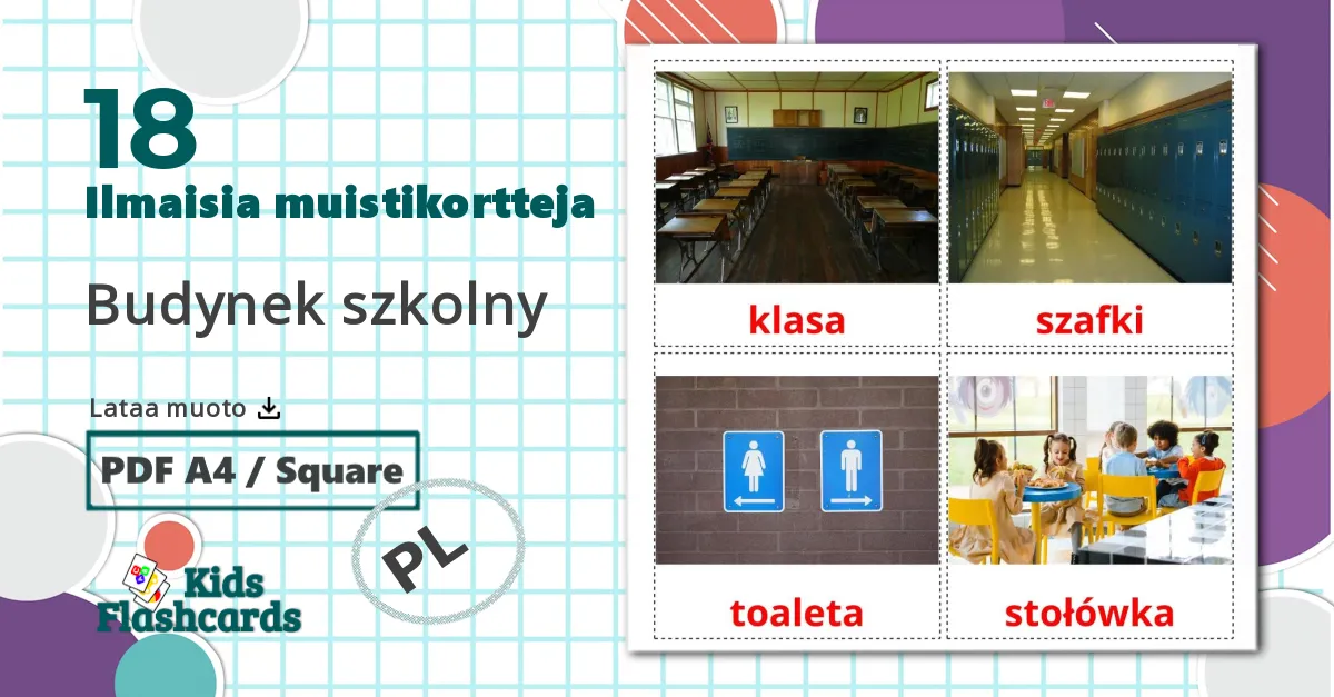 18 Budynek szkolny lasten kuvakortit