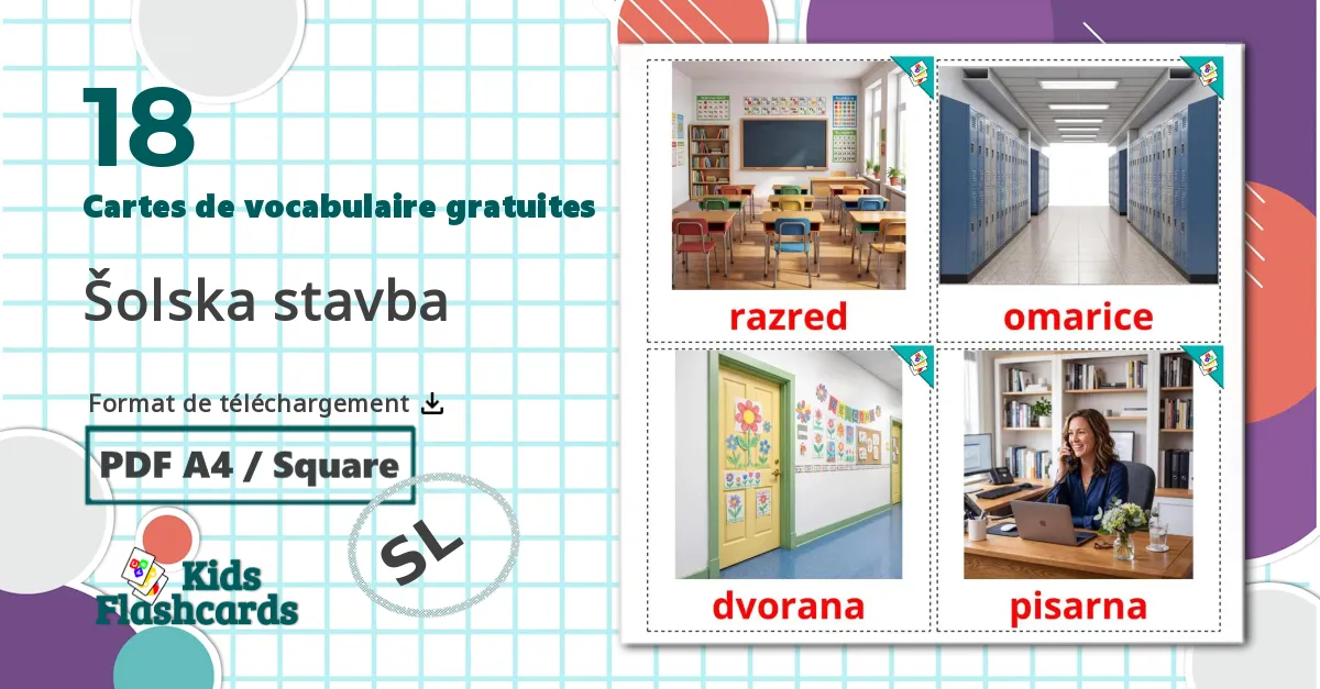 18 Imagiers Bâtiment scolaire