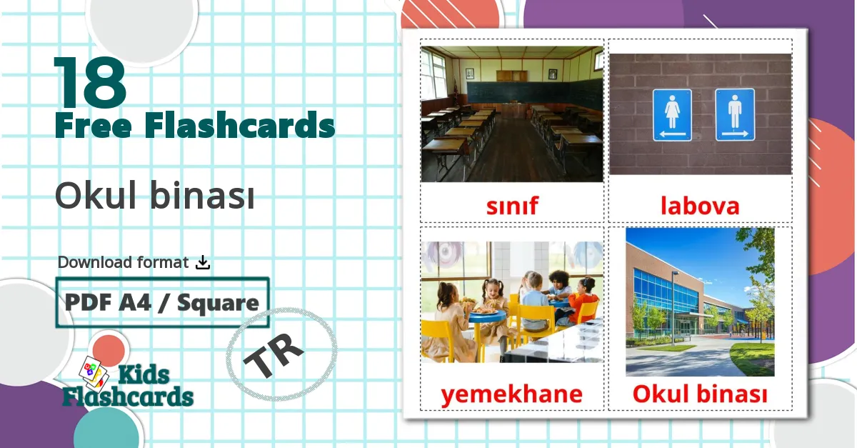 18 Okul binası flashcards