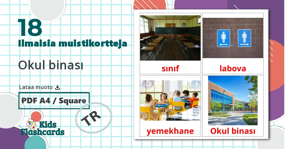 18 Okul binası lasten kuvakortit
