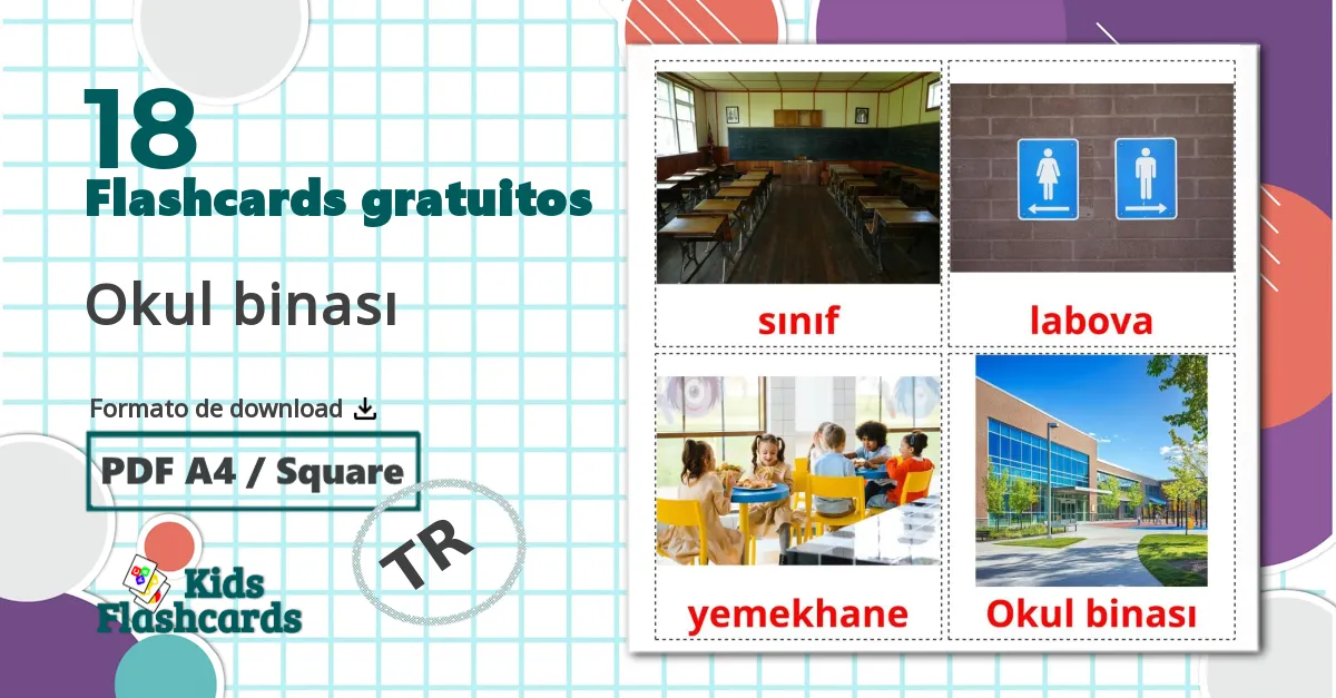 18 Flashcards de Okul binası