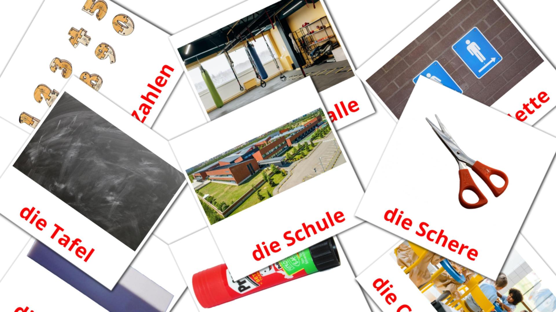 Schule german vocabulary flashcards
